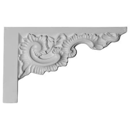 Dwellingdesigns 12 In. W x 7.87 In. H x .87 In. P Architectural Ashford Stair Bracket, Right DW68953
